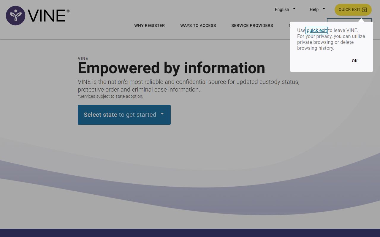 Wake County arrest records VINELink notification source