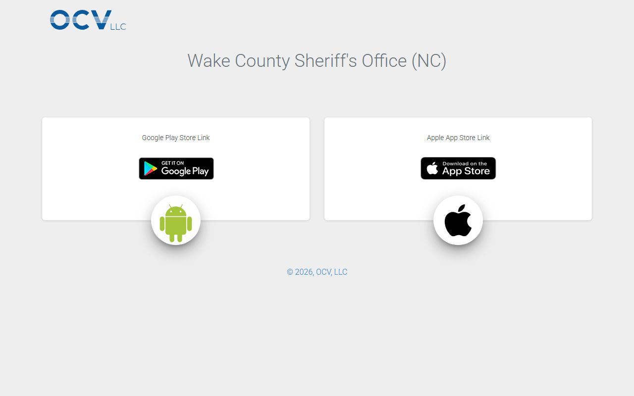 Wake County arrest records sheriff mobile app source