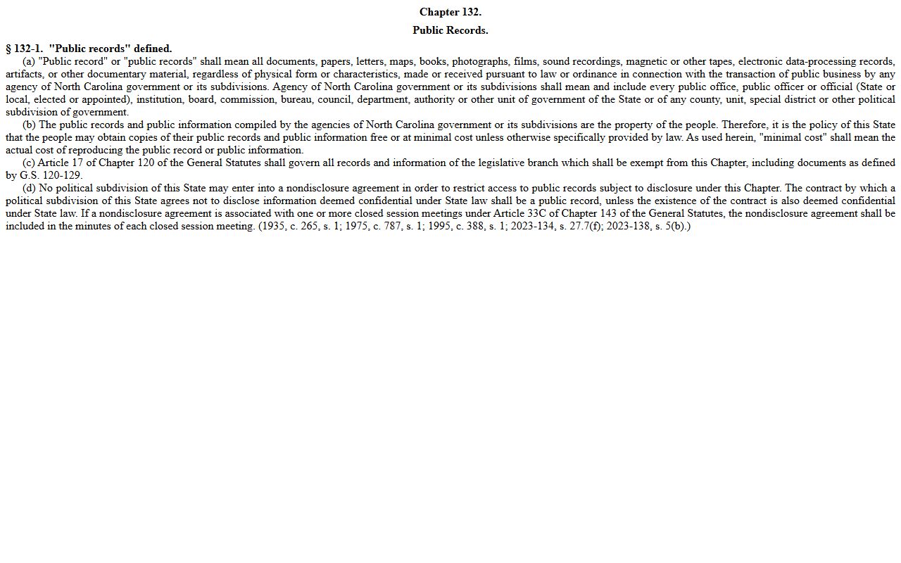 Wake County court records public access definition