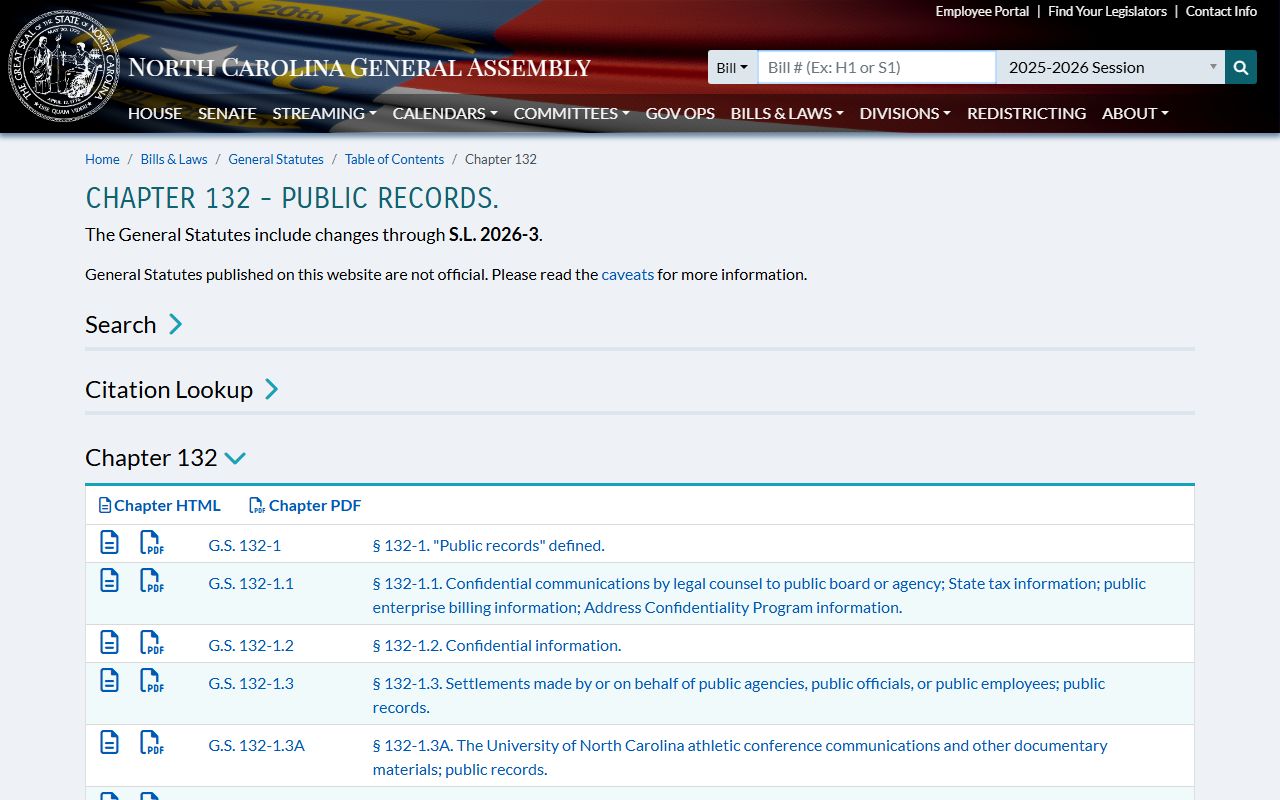 Wake County court records public records chapter