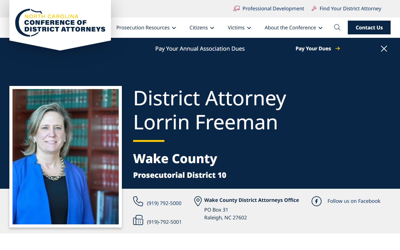 Wake County Superior Court District Attorney District 10 page